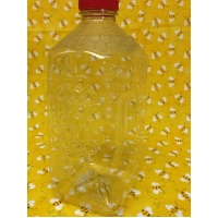 5lb Plastic Clear and Decorated Jug